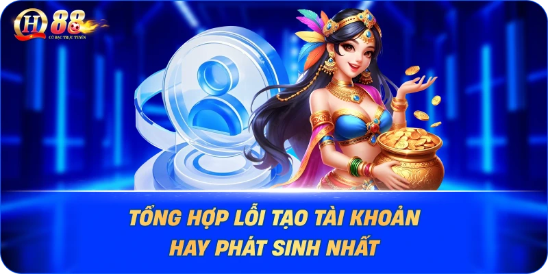 Tổng hợp lỗi tạo tài khoản hay phát sinh nhất